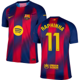 RAPHINHA # 11 BA 1:1 Quality Home Fans Soccer Jersey 2025/26  (LaLiga Font 西甲字体 有号下广告) ★★