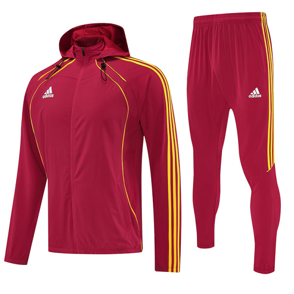 2026/27 AD~ Red Hoody Zipper Jacket 三黄条边