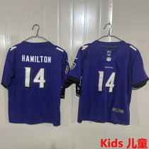 HAMILTON #14 Baltimore Ravens Kids NFL Jersey 乌鸦