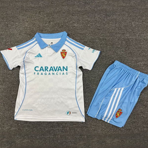 2025/26 Zaragoza Home Kids Soccer Jersey