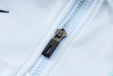 2025 France Grey Hoody Zipper Jacket  半拉链