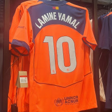 LAMINE YAMAL #10 BA 1:1 Quality Third Fans Soccer Jersey 2025/26 (LaLiga Font 西甲字体 有号下广告) ★★