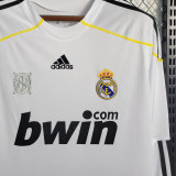 2009/10 RM White Home Retro Long Sleeve Jersey