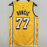 Lakers DONCIC #77 Yellow NBA Jerseys