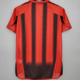 2004/2005 AC Milan Home Retro Soccer Jersey