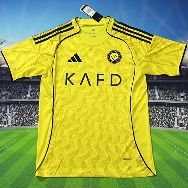 2025/26 Al Nassr Home Yellow Fans Soccer Jersey