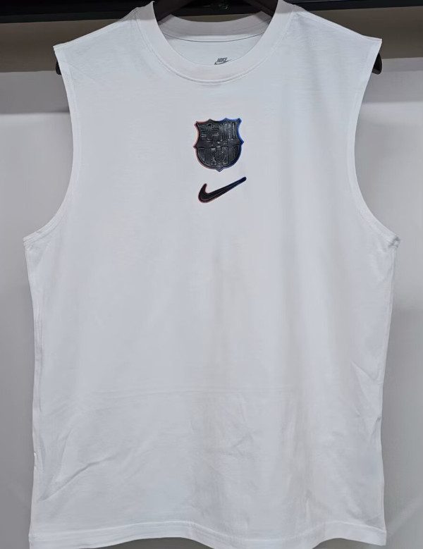 2025 BA White Pure Cotton Vest Jersey