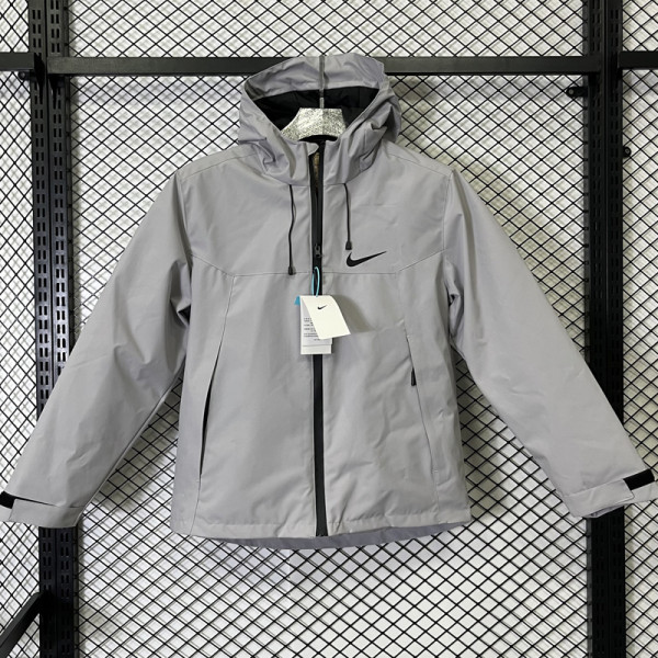 2025 NK Cotton Thickened Warm Grey Outdoor Jacket #A801加棉冲锋衣