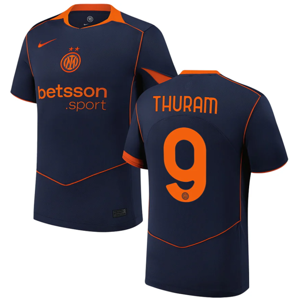 THURAM #9 In Milan 1:1 Quality Third Fans Soccer Jersey 2025/26 ★★