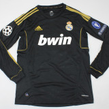 2011/12 RM Away Black Long Sleeve Retro Jersey