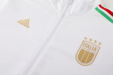 2024 Italy White Jacket Tracksuit