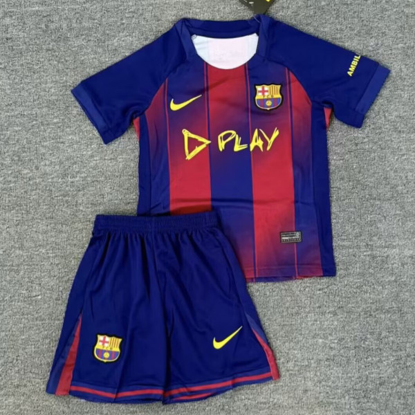 2025/26 BA x Play Home Kids Soccer Jersey  胸前新广告