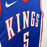 2025 Kings FOX #5 Purple City Edition NBA Jerseys 热压
