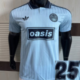 2025/26 AD x oasis #25 Blue Retro Style Player Version Soccer Jersey (Have No.25 带号码）