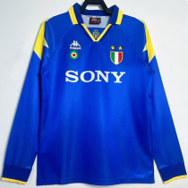 1995/96 JUV Away Blue Retro Long Sleeve Soccer Jersey