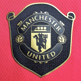 2019/20 M Utd Home Red Retro Long Sleeve Retro Soccer Jersey