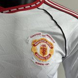 2025/26 M Utd White Retro Style Player Version Soccer Jersey