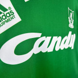 1991/92 LFC Away Green Retro Soccer Jersey