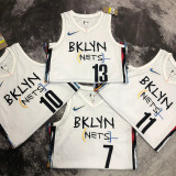 Nets HARDEN # 13 White City Edition NBA Jerseys