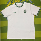 2025/26 Sporting Lisbon Retro Style White Fans Soccer Jersey 里斯本