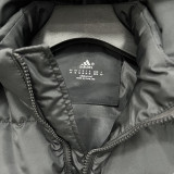 2026/27 AD Black Cotton Vest Jacket J5501 黑色带帽