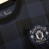 2013/14 M Utd Away Black Retro Soccer Jersey