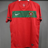 2010 Portugal Home Red Retro Player Version Soccer Jersey 球员版