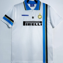 1997/98 In Milan Away White Retro Soccer Jersey