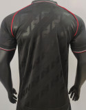2025 M Utd Black Retro Style Player Version Soccer Jersey