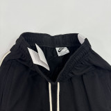 2025 Nk~ Black Pure Cotton Sports Trousers Zipper style