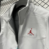 2026/27 Jordan Flight Grey Outdoor Jacket # 立领RK907 不带帽