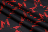 2025 M Utd Black Red Kids Sweater Tracksuit