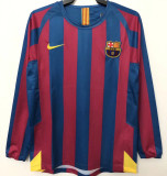 2005/06 RONALDINHO #10 BA Home Long Sleeve Retro Jersey(Have Pacth League Edition Signed联赛版有签名有章） ★★