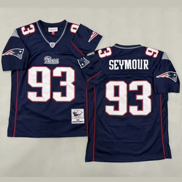 SEYMOUR #93 Men's New England Patriots Retro NFL Jersey 爱国者