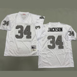 JACKSON #34 Men's Las Vegas Raiders Retro NFL Jersey 突袭者