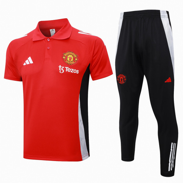 2025  M Utd Red POLO Training Tracksuit