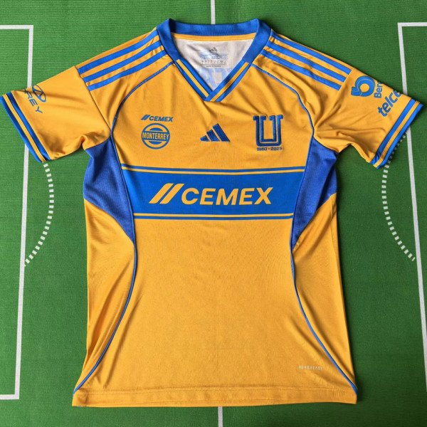 2025/26 Tigres 65Th Souvenir Yellow Women Soccer Jersey 女