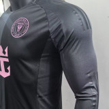 2025/26 Inter Miami Away Black Player Version Long Sleeve Soccer Jersey  长袖