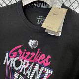 2025 Grizzlies MORANT #12 Black High Quality Casual T-Shirt T165