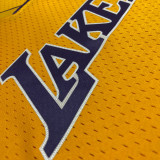 1999/00 Lakers BRYANT #8 Yellow Retro NBA Jerseys 热压