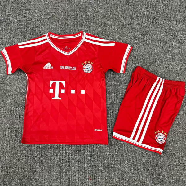 2013/14 BFC Home Red Retro Kids Soccer Jersey