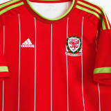 2015/16 Wales Home Red Retro Soccer Jersey