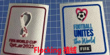 植绒 FIFA WORLD CUP QATAR 2022 White And White Flocking Patch (You can buy it alone OR tell us which jersey to print it on. )  世界杯白+白 植绒