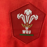 2025/26 Wales Home Red Rugby Shirt 威尔士