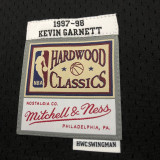 1997/98 Timberwolves GARNETT #21 Black Retro  NBA Jerseys 热压