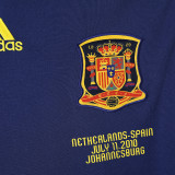 2010 Spain Away Royal Blue Retro Soccer Jersey