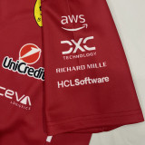 2025 Ferrari Red F1 Team T-Shirt  圆领 背后三个广告