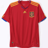 2010 Spain Home Red Retro Soccer Jersey