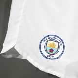 2025/26 Man City Home White Player Version Shorts Pants (A+球员版)