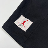 2025 Jordan Black Pure Cotton Fabric Casual Short Pants M001 红标